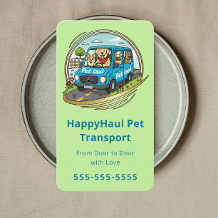 Cartão De Visita Transporte de Animais de Estimação de Porta a Port