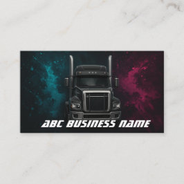 Cartão De Visita Transporte de Caminhão de Serviço Pesado