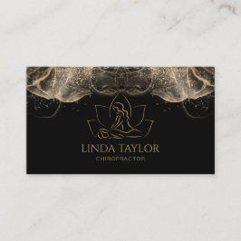 Cartão De Visita Tratamento por massagem profissional Lotus CHIROPR