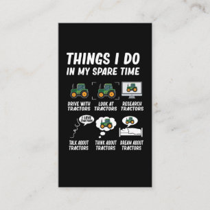 Cartão De Visita Tratores Engraçados De Criação De Trator Boy