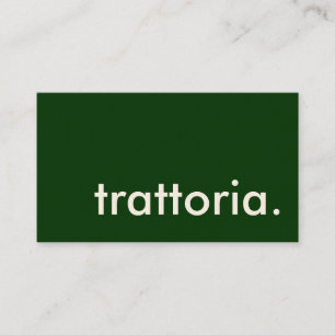 Cartão De Visita trattoria.