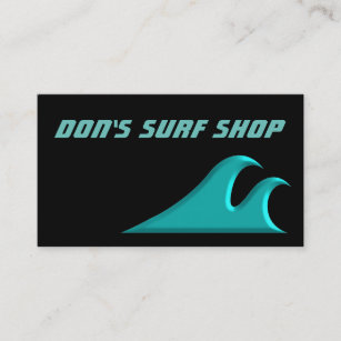 Cartão De Visita Trave um surf legal da onda