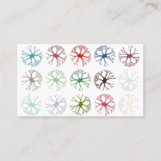 Cartão De Visita Travesseiro decorativo de arte neuronal Abstrato m