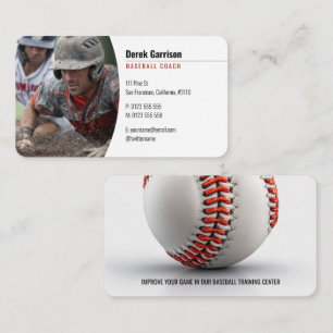 Cartão De Visita Treinador Baseball Formador