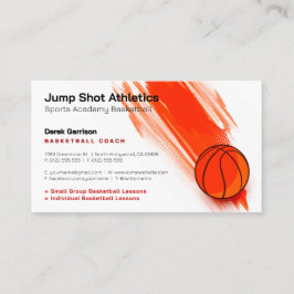 Cartão De Visita Treinador de basquetebol | Formador desportivo