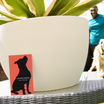 Treinador de Cães Silhueta Preta