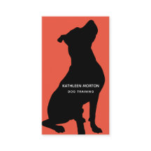 Treinador de Cães Silhueta Preta