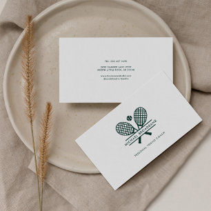 Cartão De Visita Treinador de esporte profissional para Tênis de le