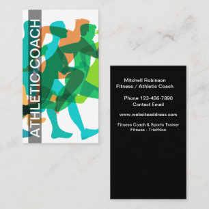 Cartão De Visita Treinador de Esportes de malhação