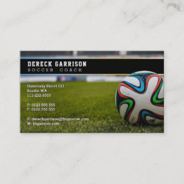 Cartão De Visita Treinador de futebol | Esporte profissional