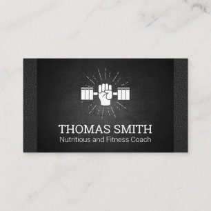 Cartão De Visita Treinador de Malhação  Formador pessoal  Peso M