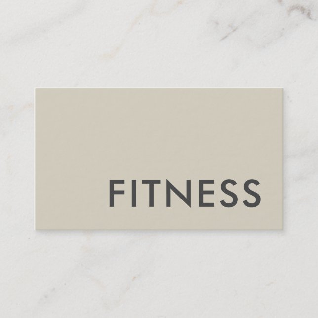 Cartão De Visita Treinador de Malhação simples Esportes modernos e  (Frente)