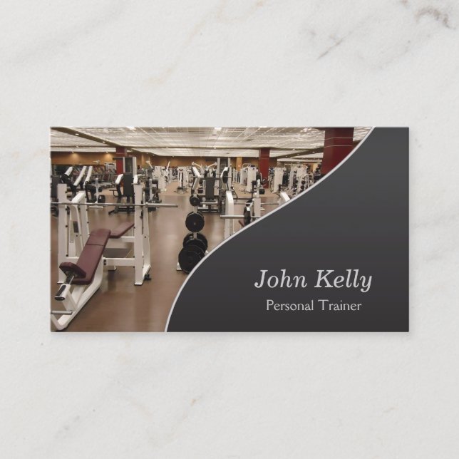 Cartão De Visita Treinador de Malhações Pessoal (Frente)