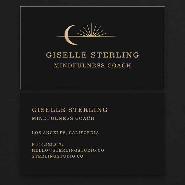 Cartão De Visita Treinador de Mindfulness (Criador carregado)