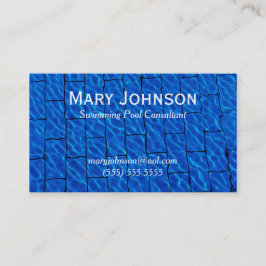 Cartão De Visita Treinador de Nadação Instrutor de Natação