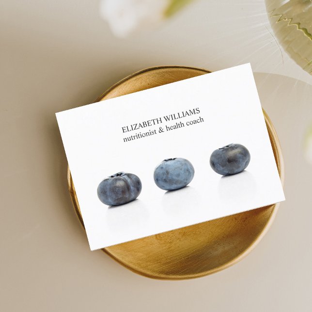 Cartão De Visita Treinador de Saúde Nutricionista de Amoras Limpas  (Criador carregado)