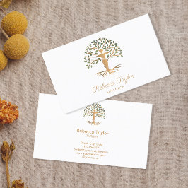 Cartão De Visita treinador de vida da terapeuta da vida yoga healer