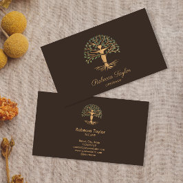 Cartão De Visita treinador de vida da terapeuta da vida yoga healer