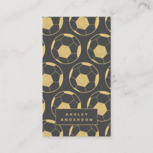 Cartão De Visita Treinador do futebol e instrutor pessoal