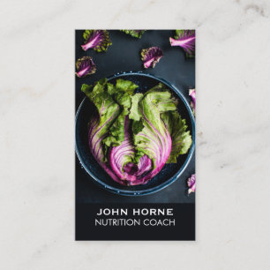 Cartão De Visita Treinador em Nutrição Dieticiana, Consultor de Per