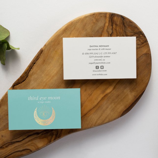 Cartão De Visita Treinador Espiritual Bu, Moon Yoga (Criador carregado)