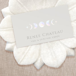 Cartão De Visita Treinador Espiritual da Fase Yoga Holográfica