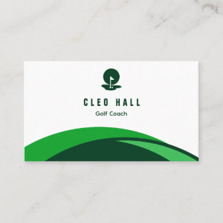 Cartão De Visita Treinador Golf Instrutor Golf