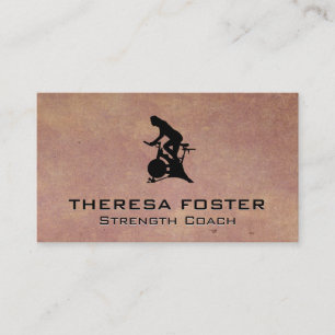 Cartão De Visita Treinador Pessoal de Bike de Rotação