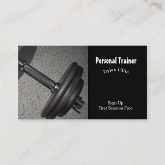 Cartão De Visita Treinador Pessoal de Fitness