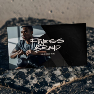 Cartão De Visita Treinador Pessoal de Fitness Esportivo Moderno e F