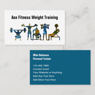 Cartão De Visita Treinador Pessoal De Fitness Mais Legal E Coach