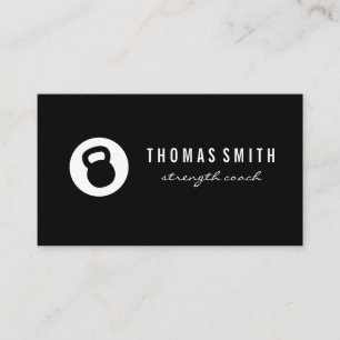 Cartão De Visita Treinador Pessoal de Kettle Bell