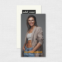 Cartão De Visita Treinador Pessoal do Gerente de Gerente de Gym