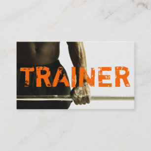 Cartão De Visita Treinador Pessoal Exercício Academia Negócios Fitn