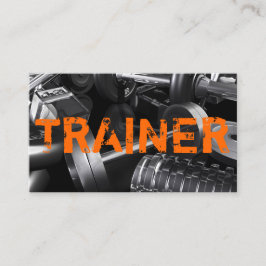 Cartão De Visita Treinador Pessoal Exercício Academia Negócios Fitn
