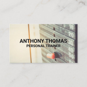 Cartão De Visita Treinador pessoal  Máquina De Gesso De Placas De 