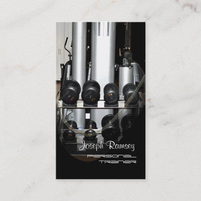 Cartão De Visita Treinador Pessoal PixDezines (Frente)