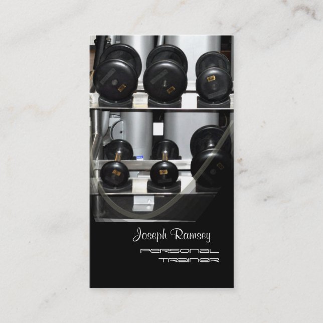 Cartão De Visita Treinador Pessoal PixDezines (Frente)