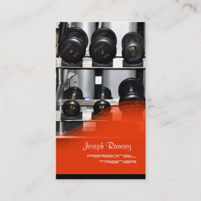 Cartão De Visita Treinador Pessoal PixDezines (Frente)