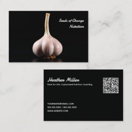 Cartão De Visita Treinamento de Nutrição Personalizado QR