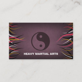 Cartão De Visita Treinamento do estúdio das artes marciais de Salão