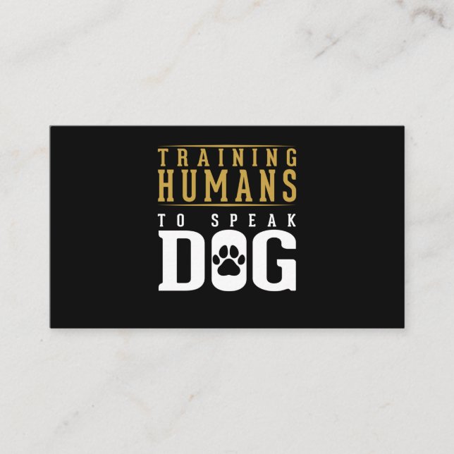 Cartão De Visita Treinamento em Agilidade de Cão Engraçado Engraçad (Frente)