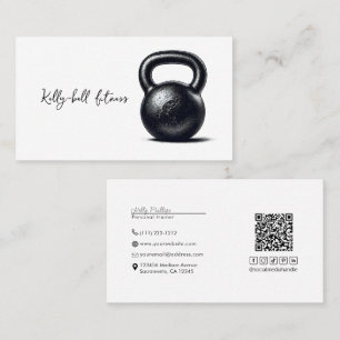 Cartão De Visita Treinamento Personalizado de Kettlebell 