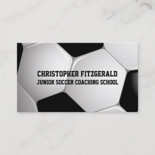 Cartão De Visita Treinamento personalizável em bola de futebol
