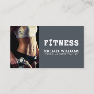 Cartão De Visita Treinar   Modelo de Fitness