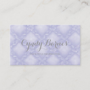 Cartão De Visita Trellis de Rosa mole em roxo