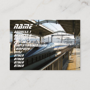 Cartão De Visita Trem de bala do 新幹線 de Shinkansen de 500 sé