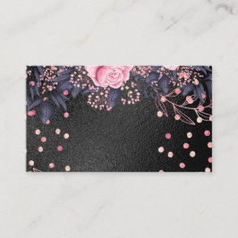 Cartão De Visita Trending Metal Floral Stationery Orçamento Girly