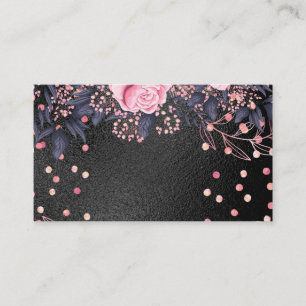 Cartão De Visita Trending Metal Floral Stationery Orçamento Girly