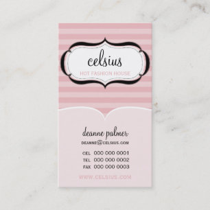 Cartão de visita TRENDY: chic boutique 2P
